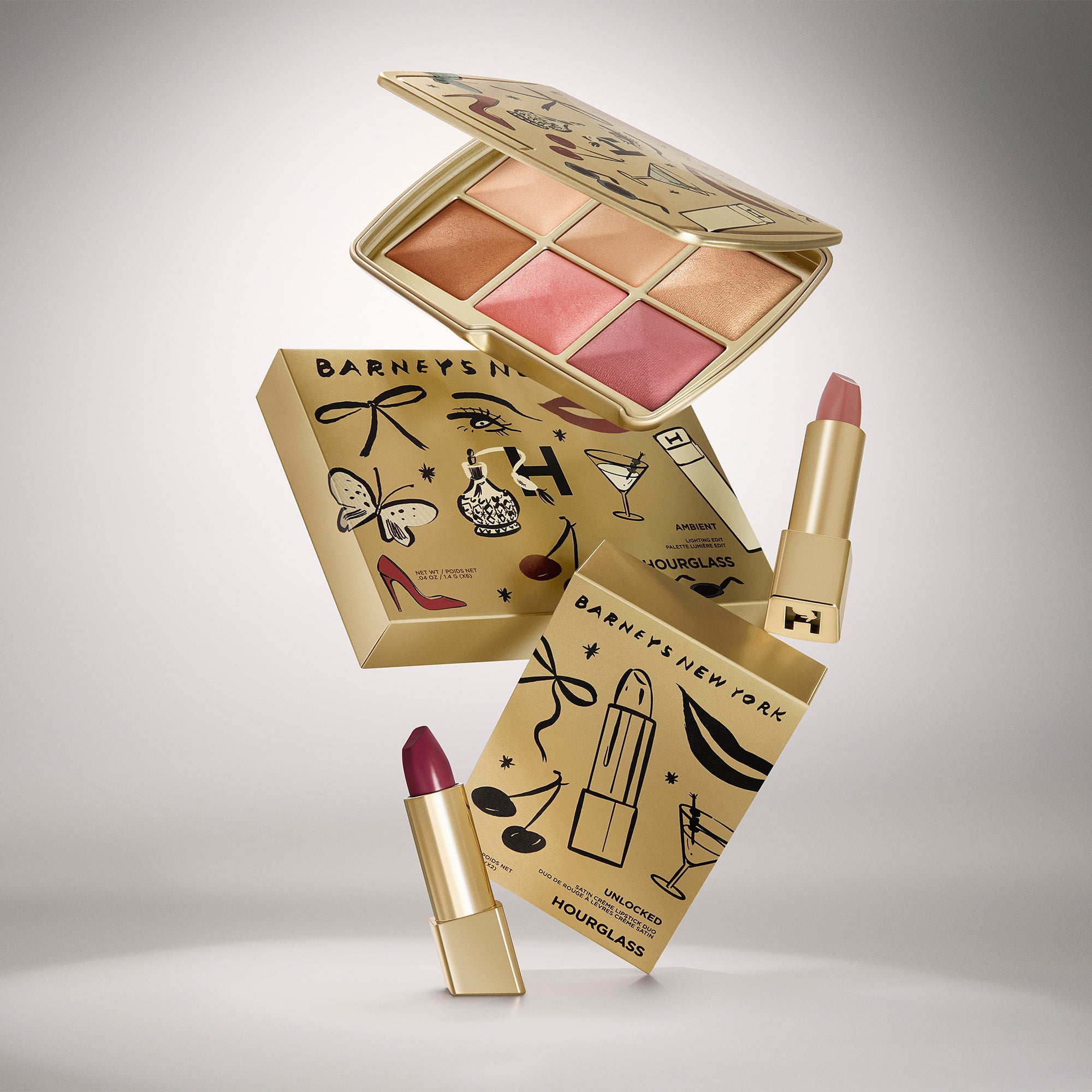 HOURGLASS & BARNEYS NEW YORK - UNLOCKED SATIN CR??ME LIPSTICK ?DUO - Image 2